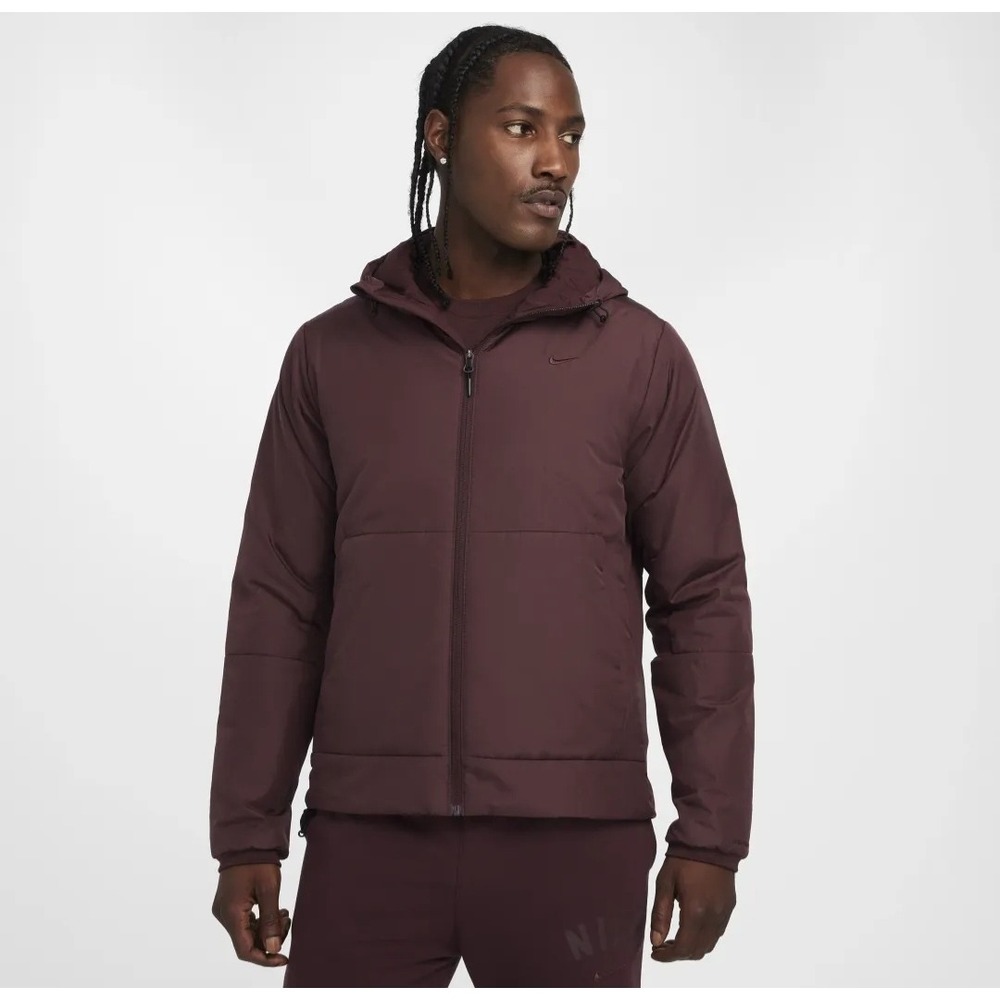 Nike Unlimited Men's Therma-FIT Versatile‎ Jacket - Polyester    Burgundy Size L